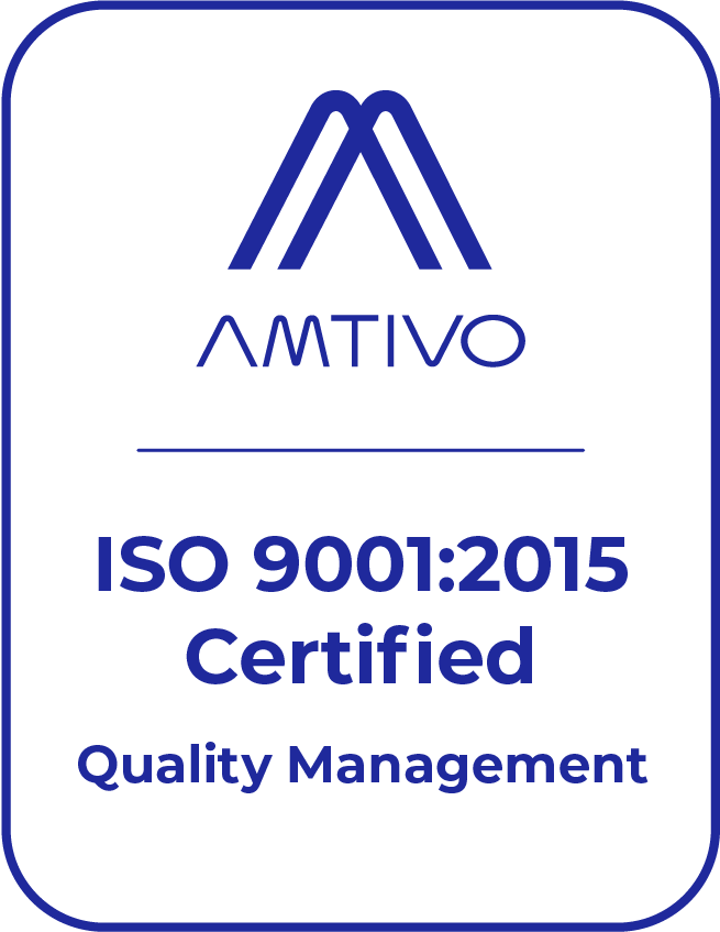 Amtivo ISO 9001:2015 Certified - Quality Management